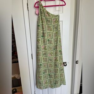 One shoulder garden party dress by FORE